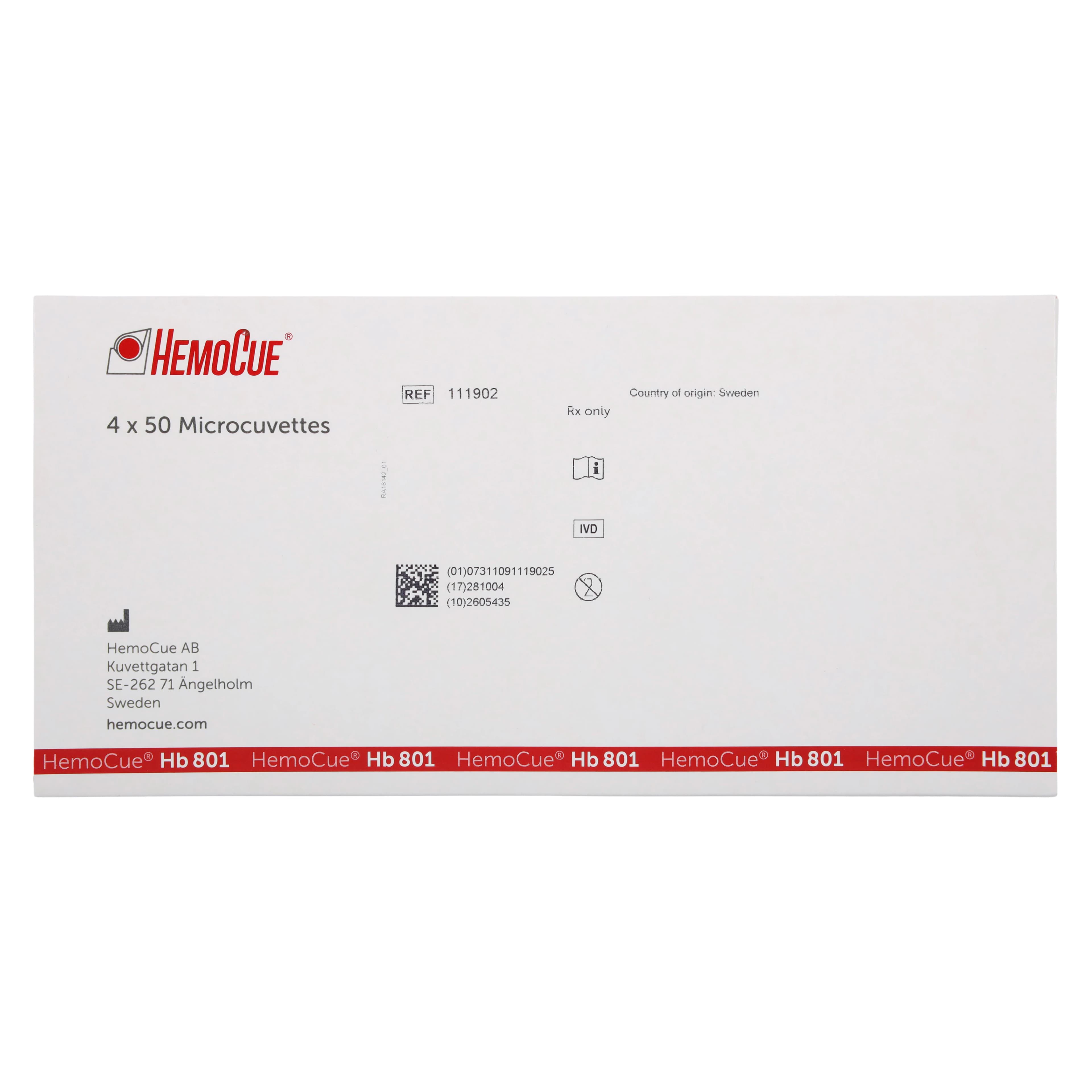 HemoCue Hb 801 Hemoglobin Microcuvettes, 200/Box thumbnail 5