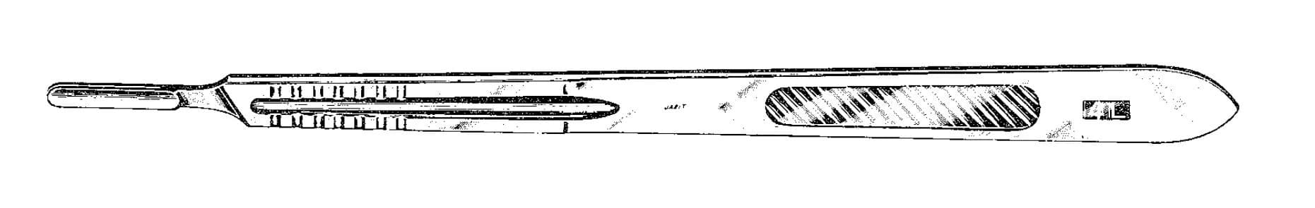 Jarit #4L Scalpel Handle, 8-1/4" Straight - Handle Knife #4L 8-1/4" Str - Image 1