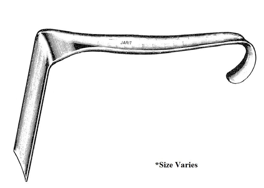 Jarit Jackson Vaginal Retractor, Large, 6-3/4" Stainless Steel, Reusable - Retractor Vag Jcksn Lg 4" - Image 1
