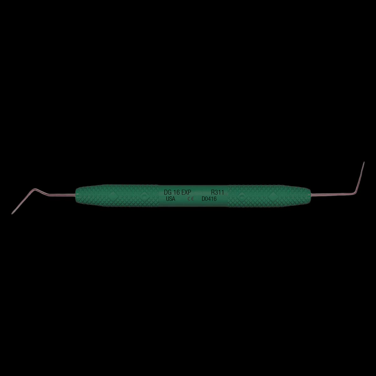 DG 16 Explorer Double Ended Endodontic Explorer, Resin Handle, Carbon Fiber, Each, R311 - DG 16 Explorer - Image 1