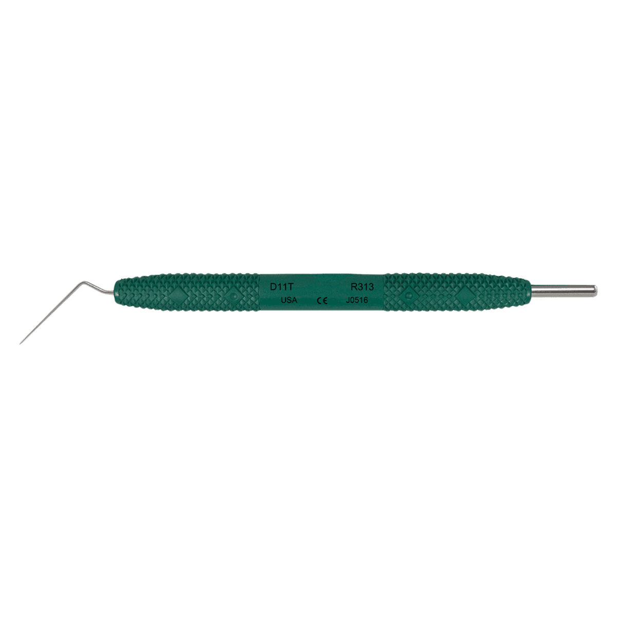 Paradise Dental Technologies D11T Endo Spreader, Single End, Resin Handle, Green Steel, 1/Pkg - D11T Endo Spreader - Image 1