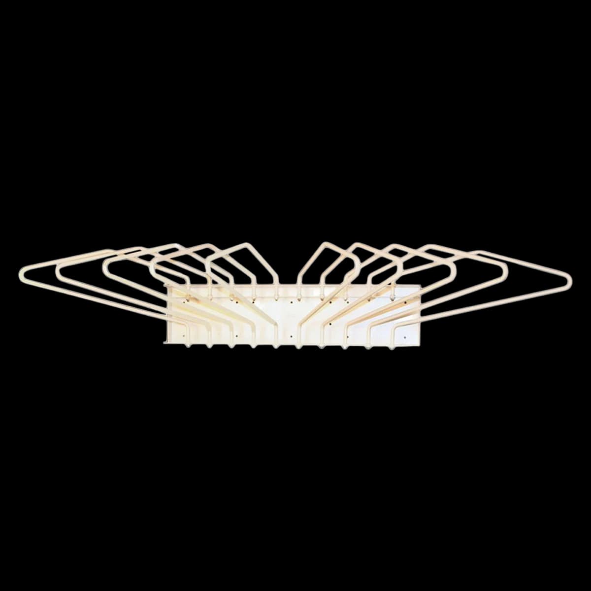 AliMed Wall Rack for 10 Lead Aprons, Compact, Almond, 26x36x8" - Rack Wall 10-Apron Cmpct Almnd - Image 1