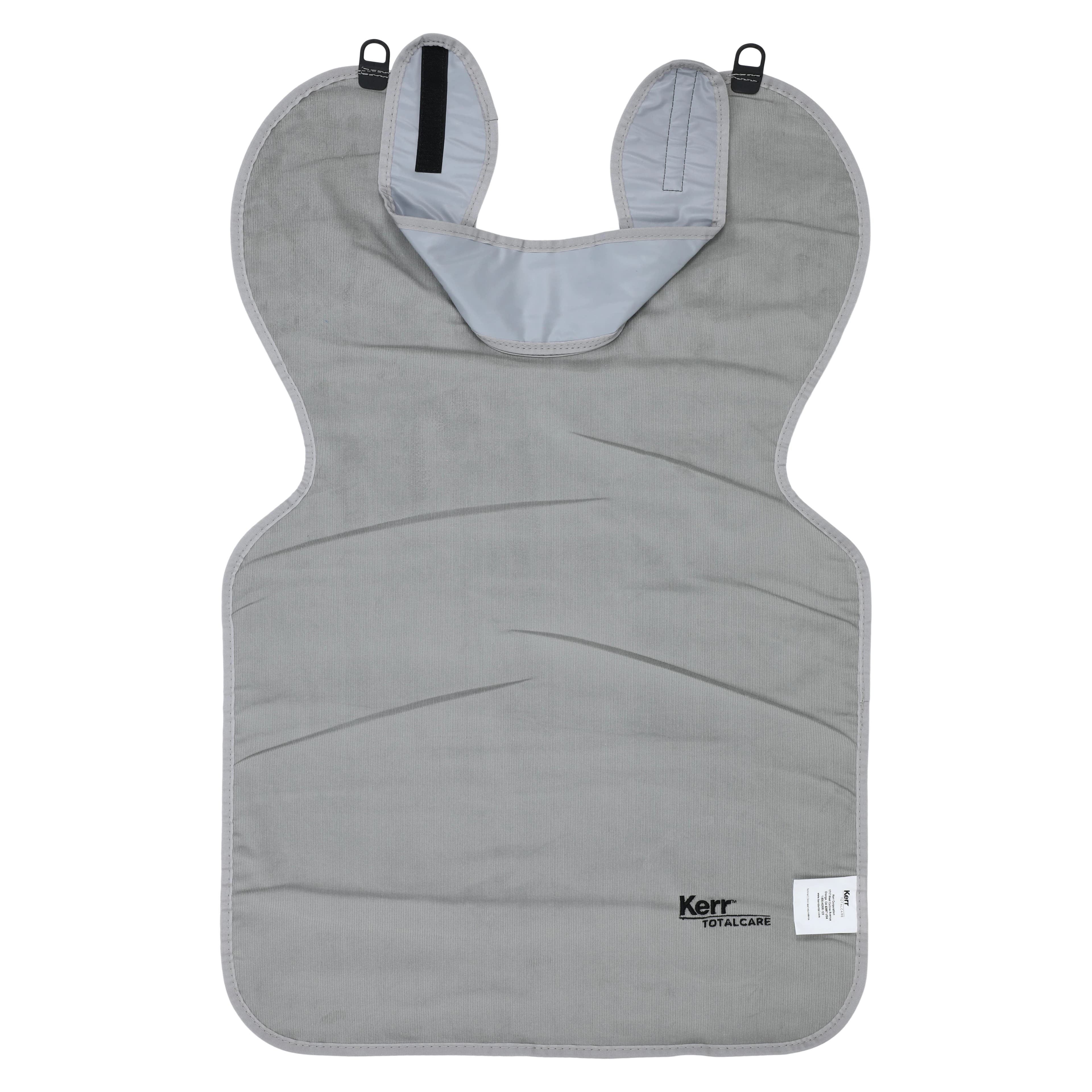 Kerr TotalCare Adult Leaded X-Ray Apron with Thyroid Collar, Gray, 0.3 mm Lead Equivalency, 23" W x 26" L, 31465 thumbnail 3