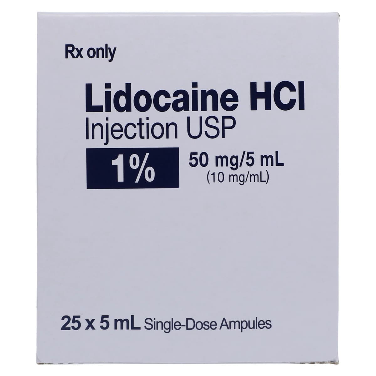 Lidocaine HCl Injection 1% Preservative Free Ampule 5mL, 25/Package thumbnail 3