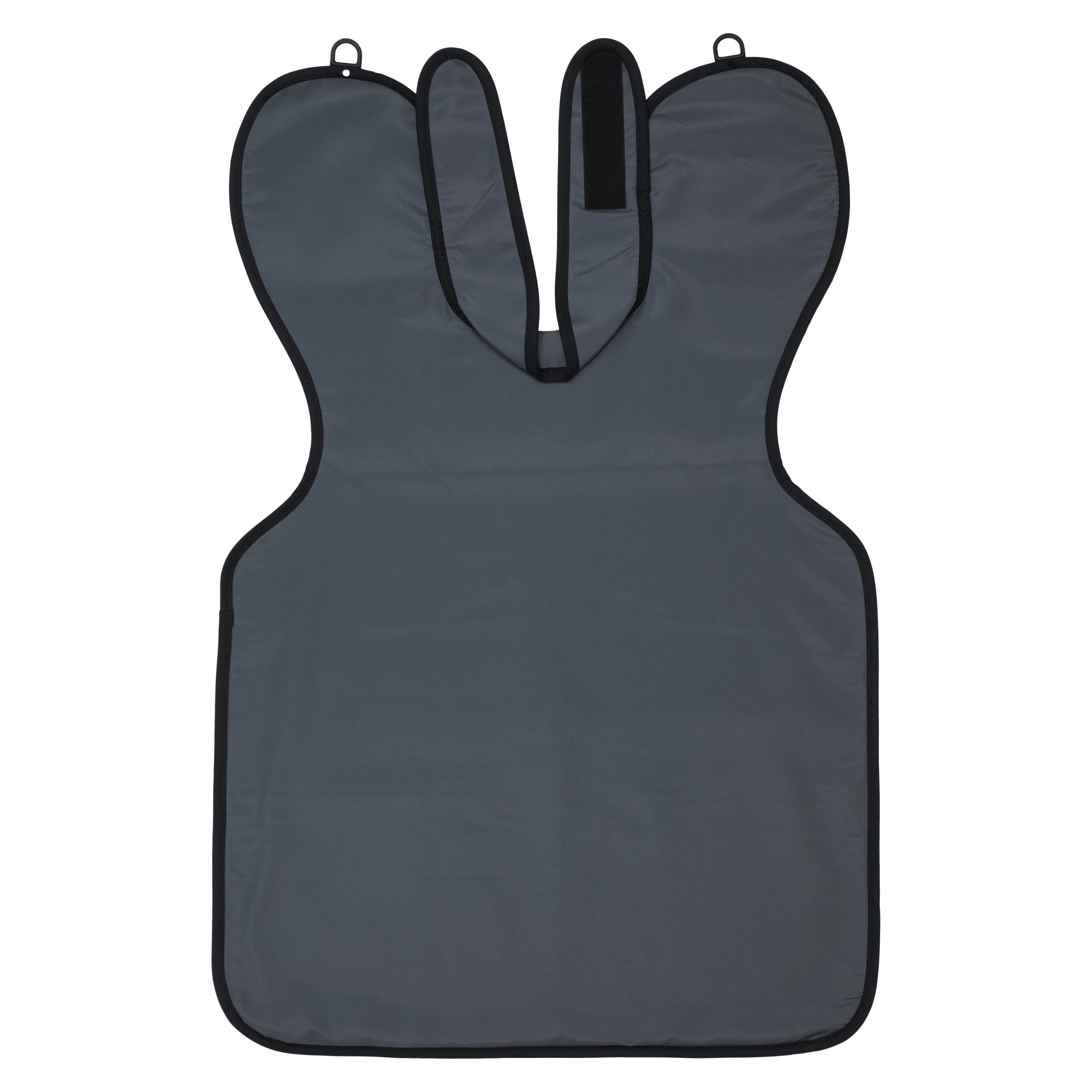 Kerr TotalCare Lead-Free X-Ray Apron with Thyroid Collar, Adult, Charcoal Microfiber, 23" W x 26" L, 31389DX thumbnail 2