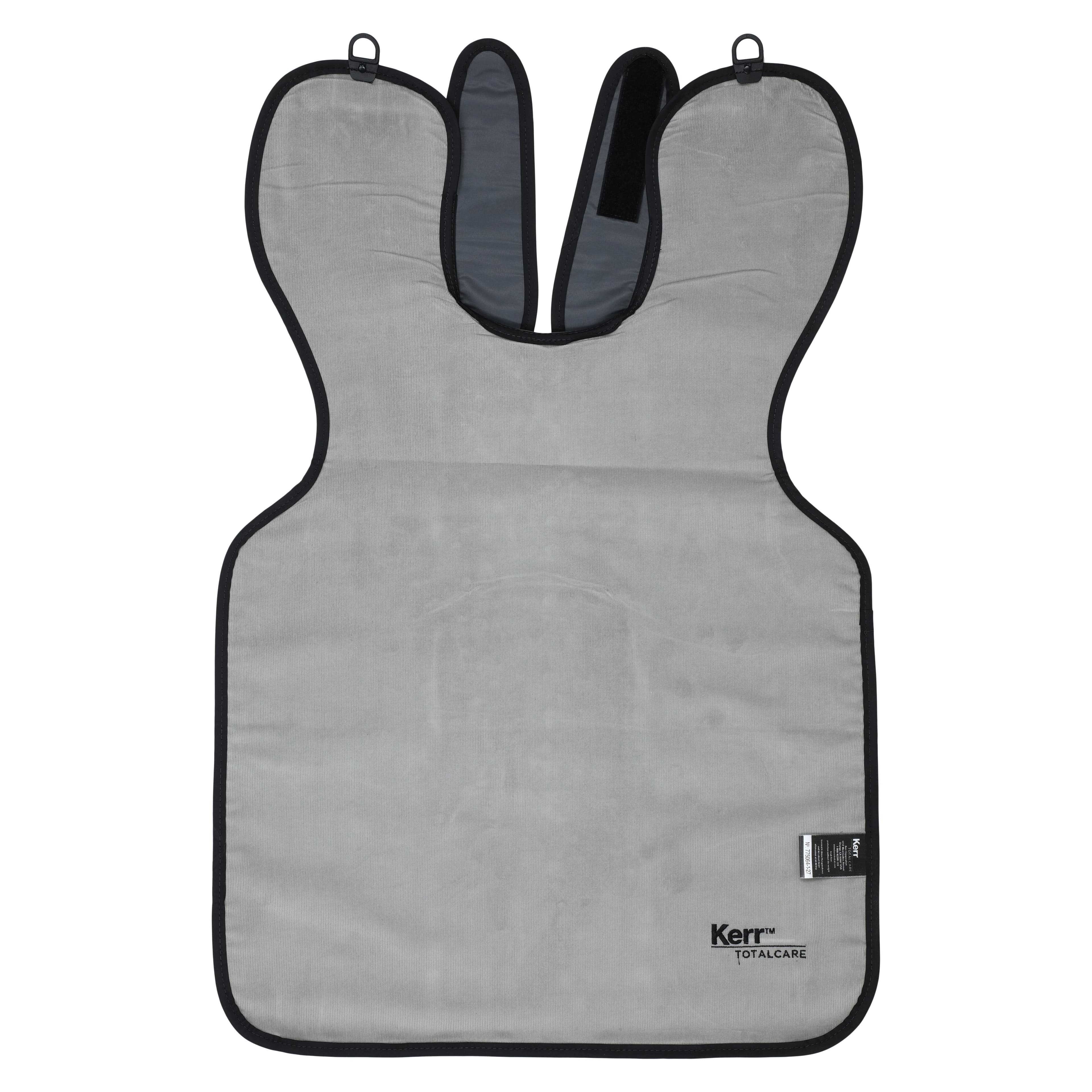 Kerr TotalCare Lead-Free X-Ray Apron with Thyroid Collar, Adult, Charcoal Microfiber, 23" W x 26" L, 31389DX thumbnail 3