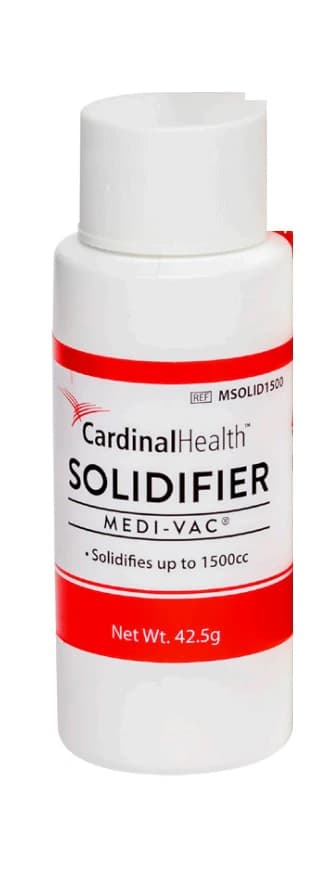 Medi-Vac Spill Solidifier Powder, White, 1500cc Twist Top Bottle, 96/Case - Solidifier Powder Medi-Vac - Image 1