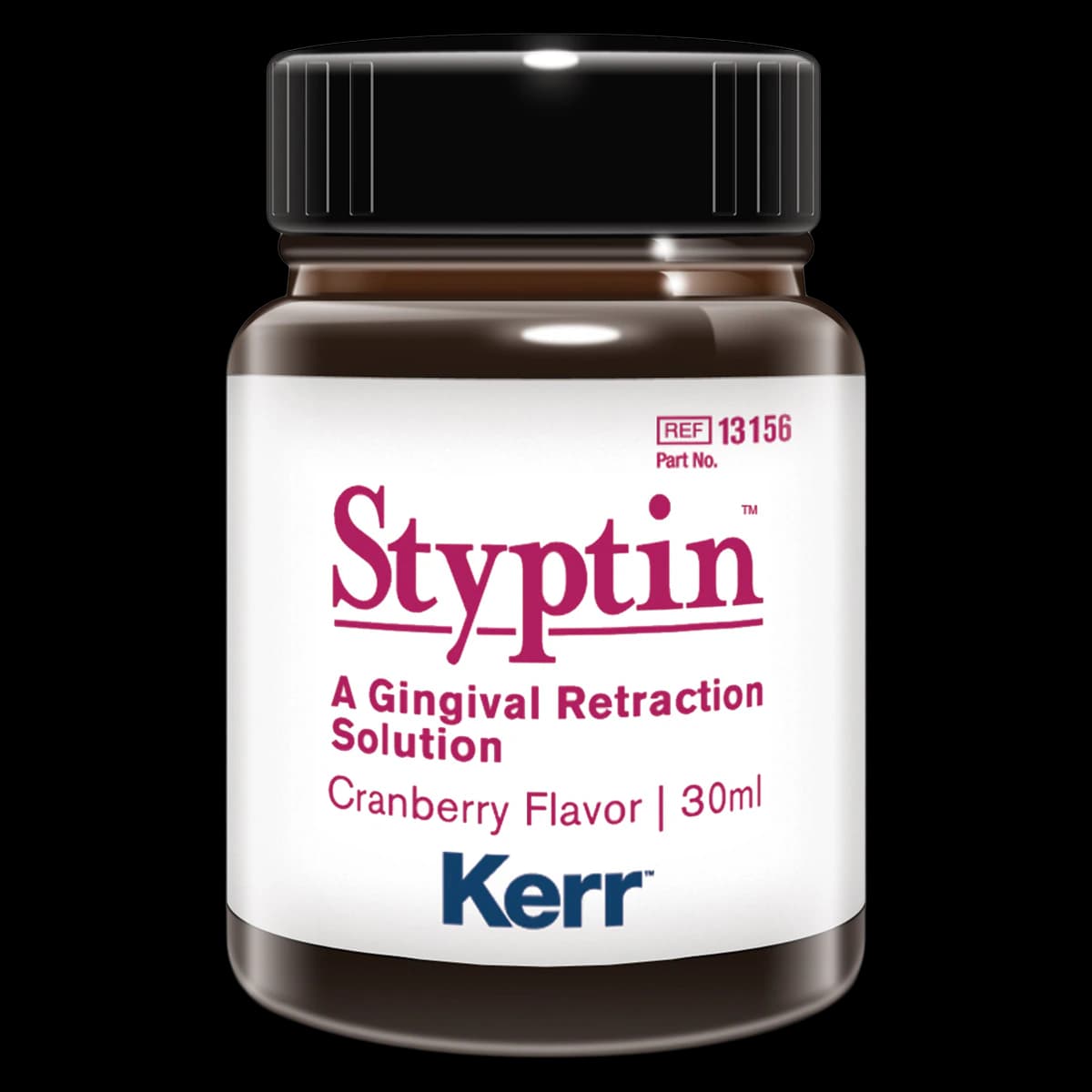 Kerr Styptin Hemostatic Solution, 20% Buffered Aluminum Chloride, Cranberry Flavor, 30 mL Refill Bottle - Styptin Cranberry Refill Bottle 30ml - Image 1