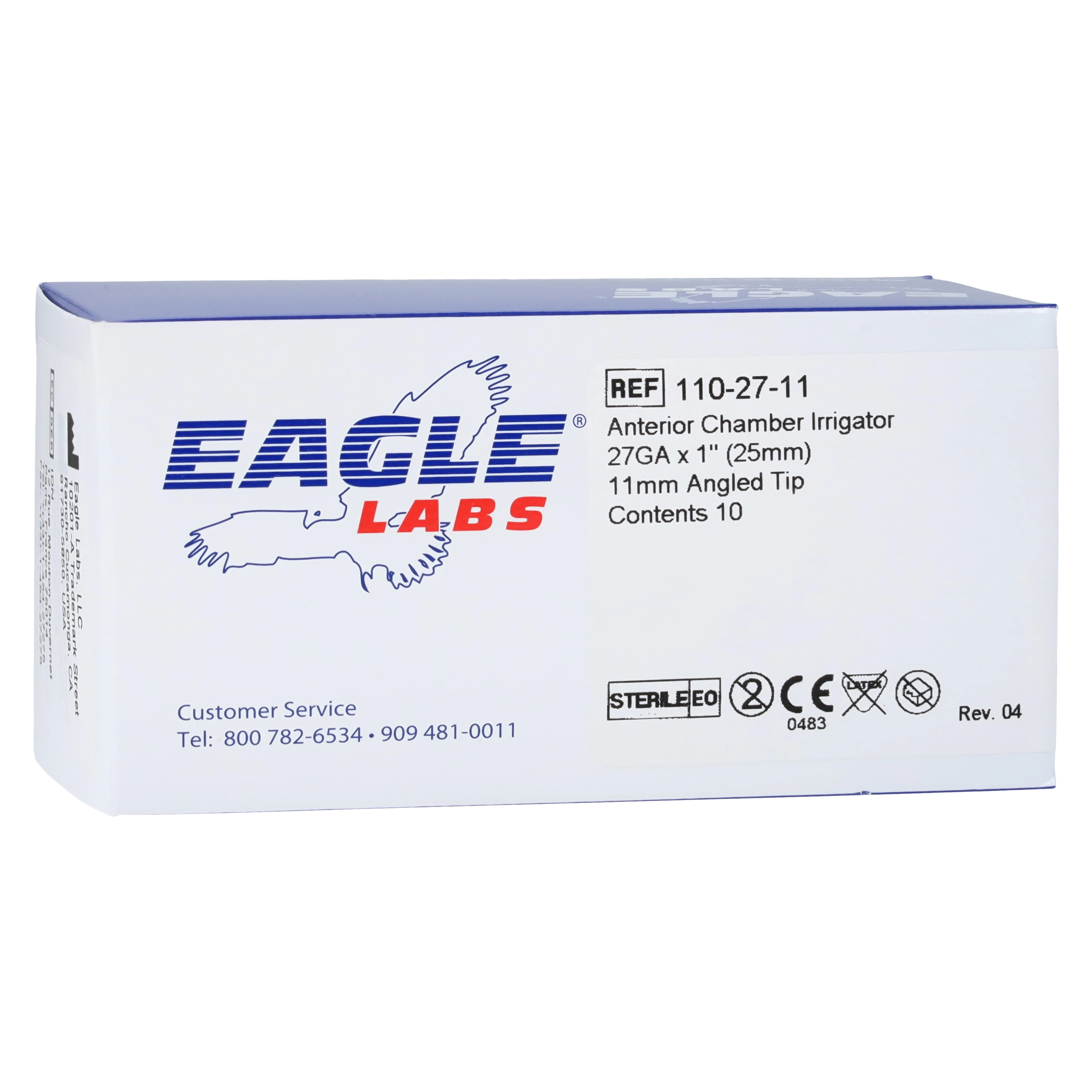 Summit Medical Anterior Chamber Irrigating Cannula, 11mm Angled Tip - Cannula Anterior Chamber Irrig - Image 1
