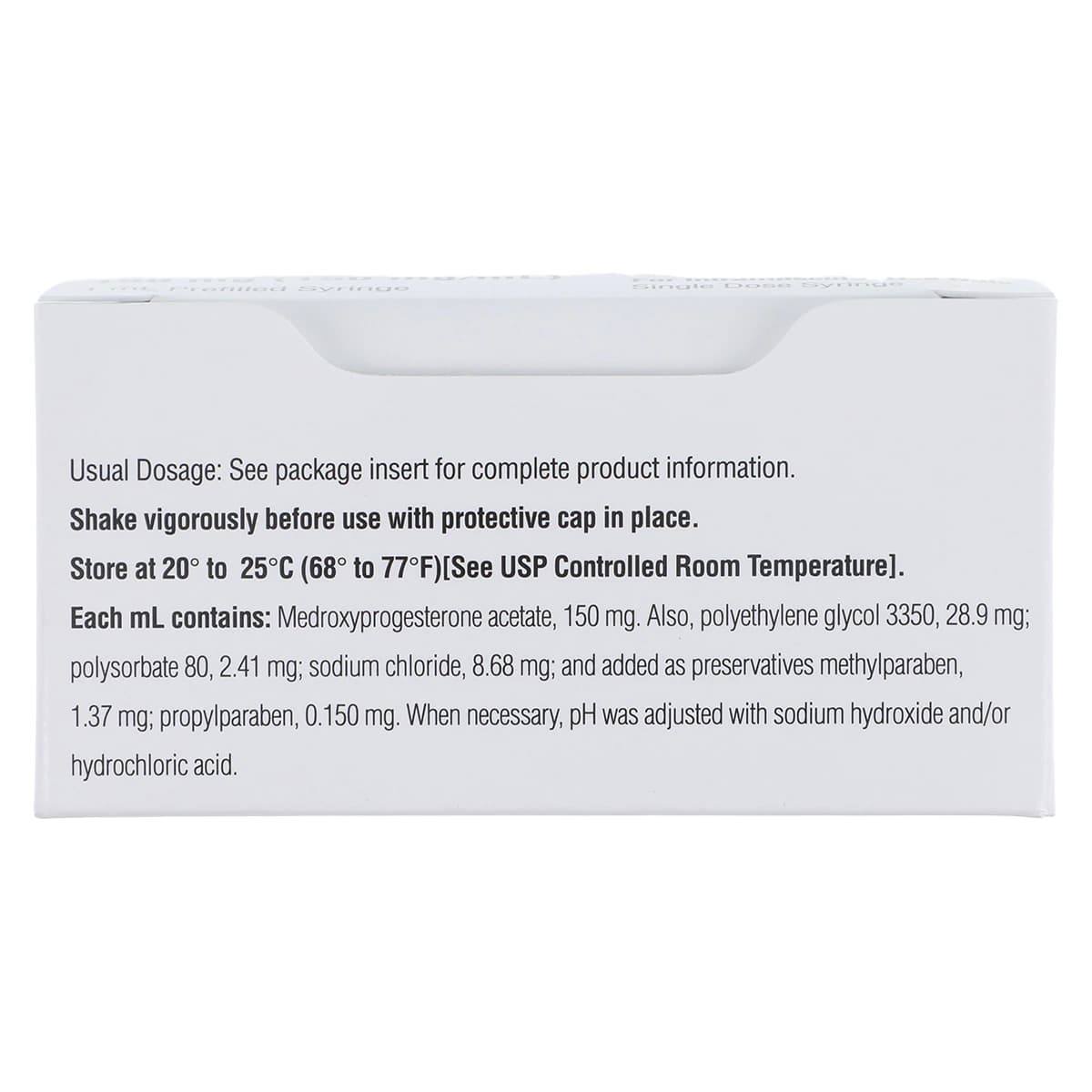 Medroxyprogesterone Acetate Injection 150mg/mL Prefilled Syringe 1mL, Preservative-Free, Amphastar Pharmaceutical thumbnail 9