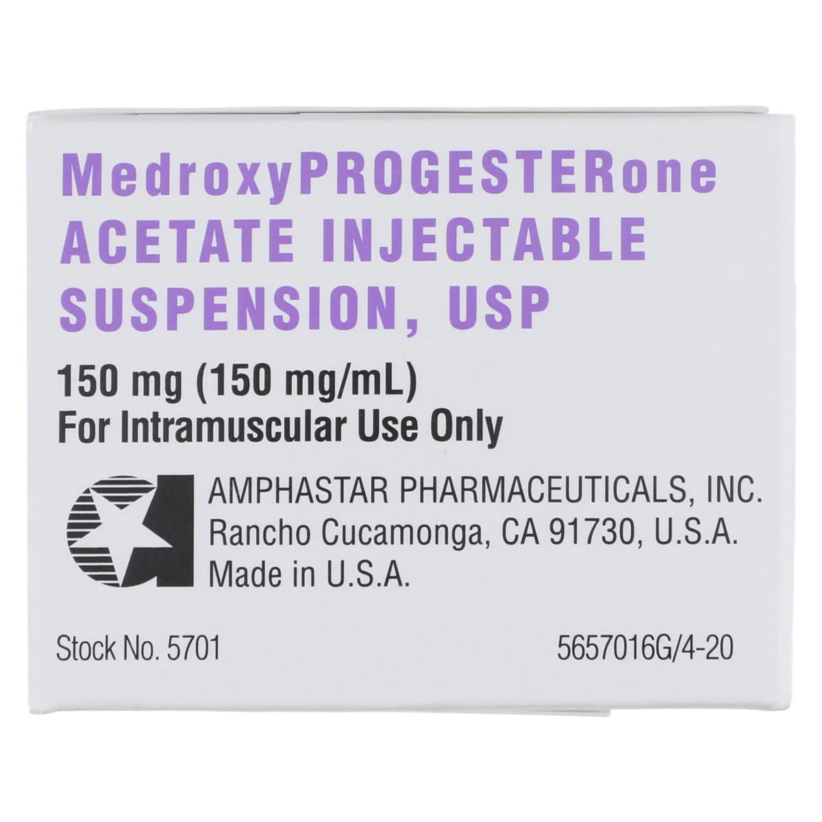 Medroxyprogesterone Acetate Injection 150mg/mL Prefilled Syringe 1mL, Preservative-Free, Amphastar Pharmaceutical thumbnail 10