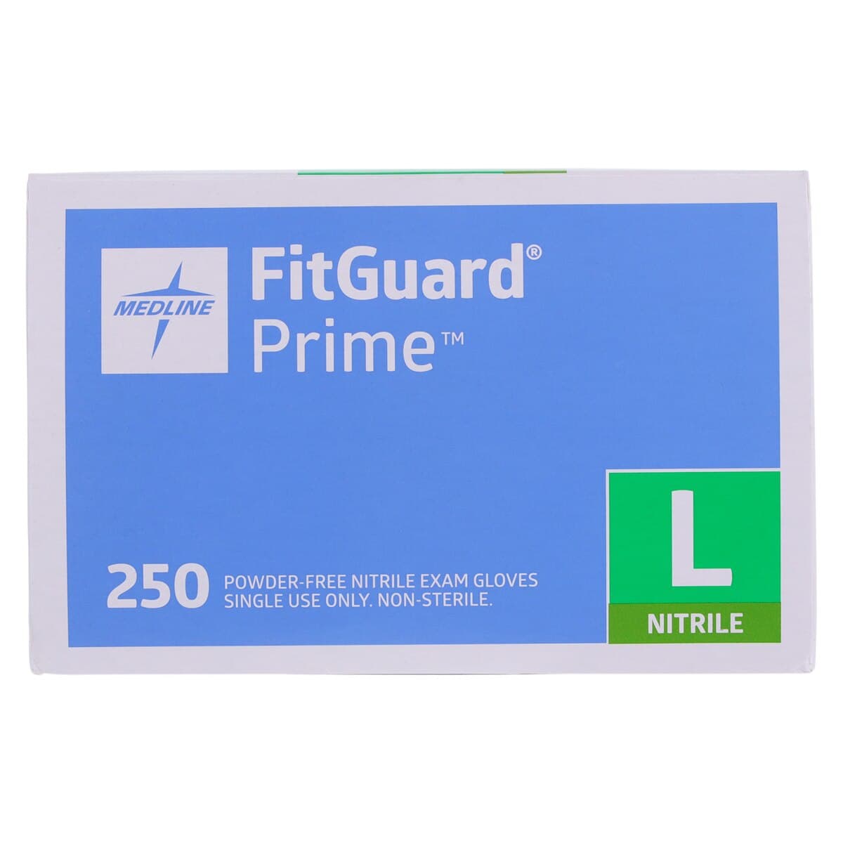 Medline FitGuard Prime Nitrile Exam Gloves, Powder-Free, Latex-Free, Large, Violet Blue, 250/Box thumbnail 5