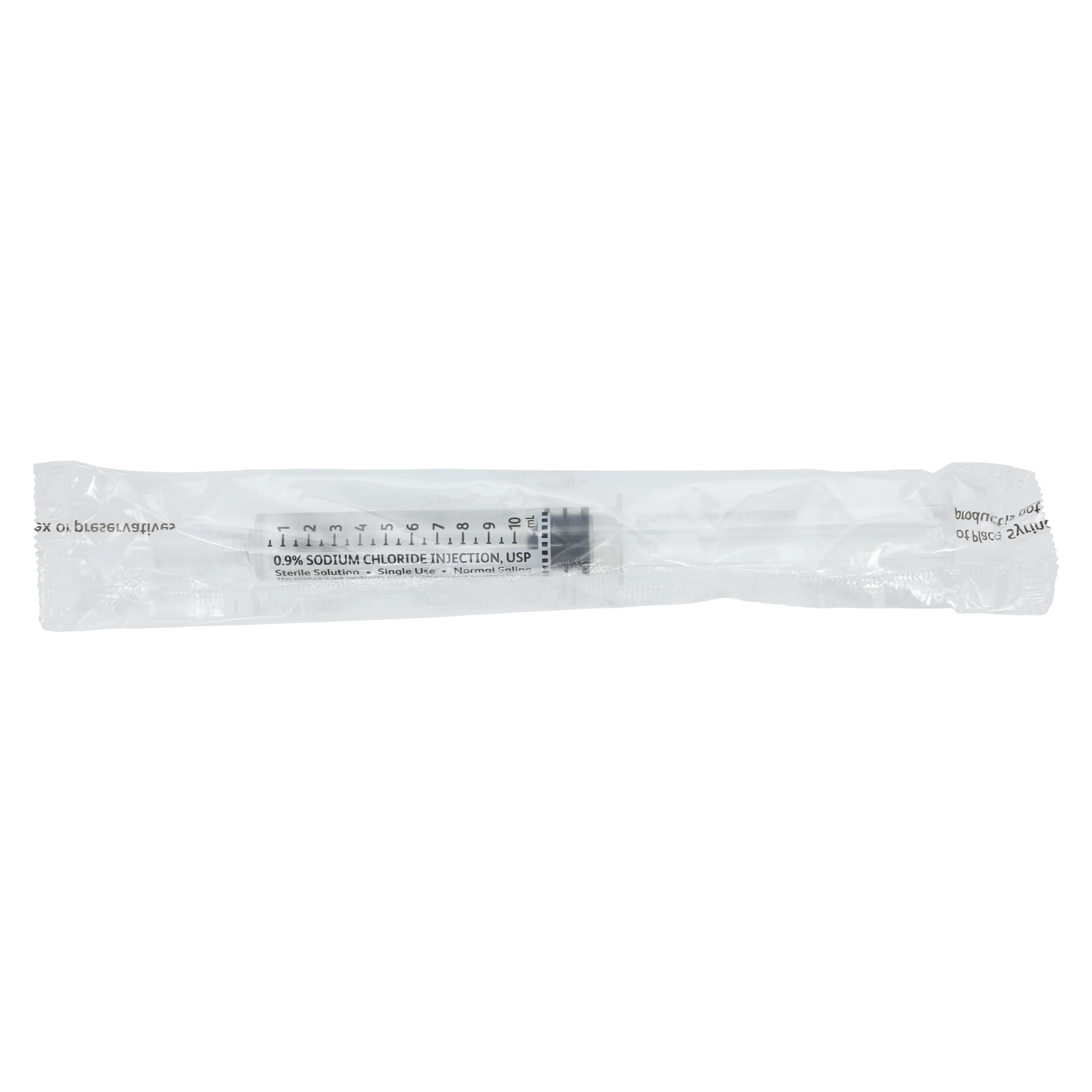 BD PosiFlush Saline Syringe, 0.9% Sodium Chloride, 10 mL Prefilled, 30/Package thumbnail 3