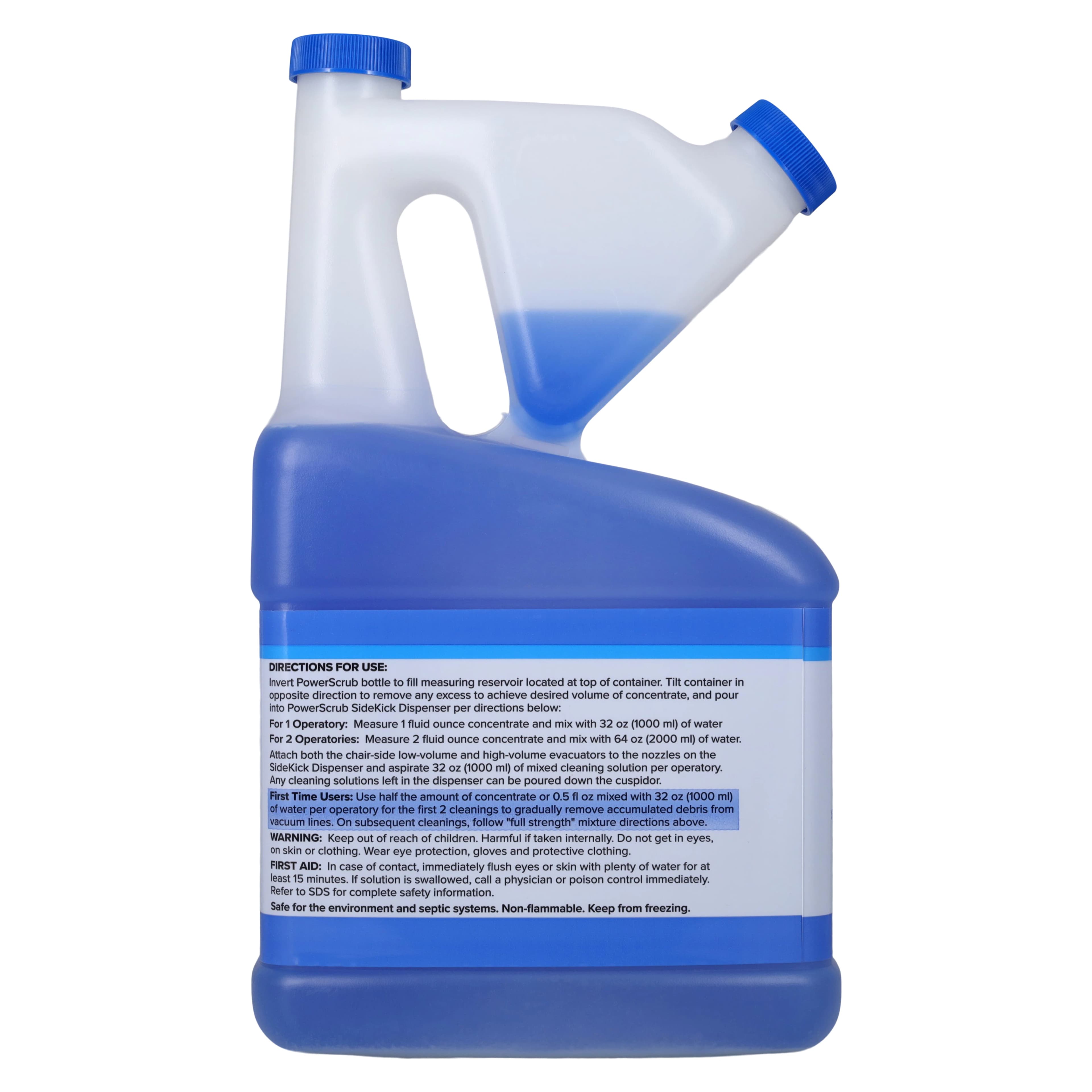 Solmetex PowerScrub Vacuum Line Cleaner Intro Kit, 64 oz Bottle with Sidekick Dispenser, PCS-VLIK thumbnail 7