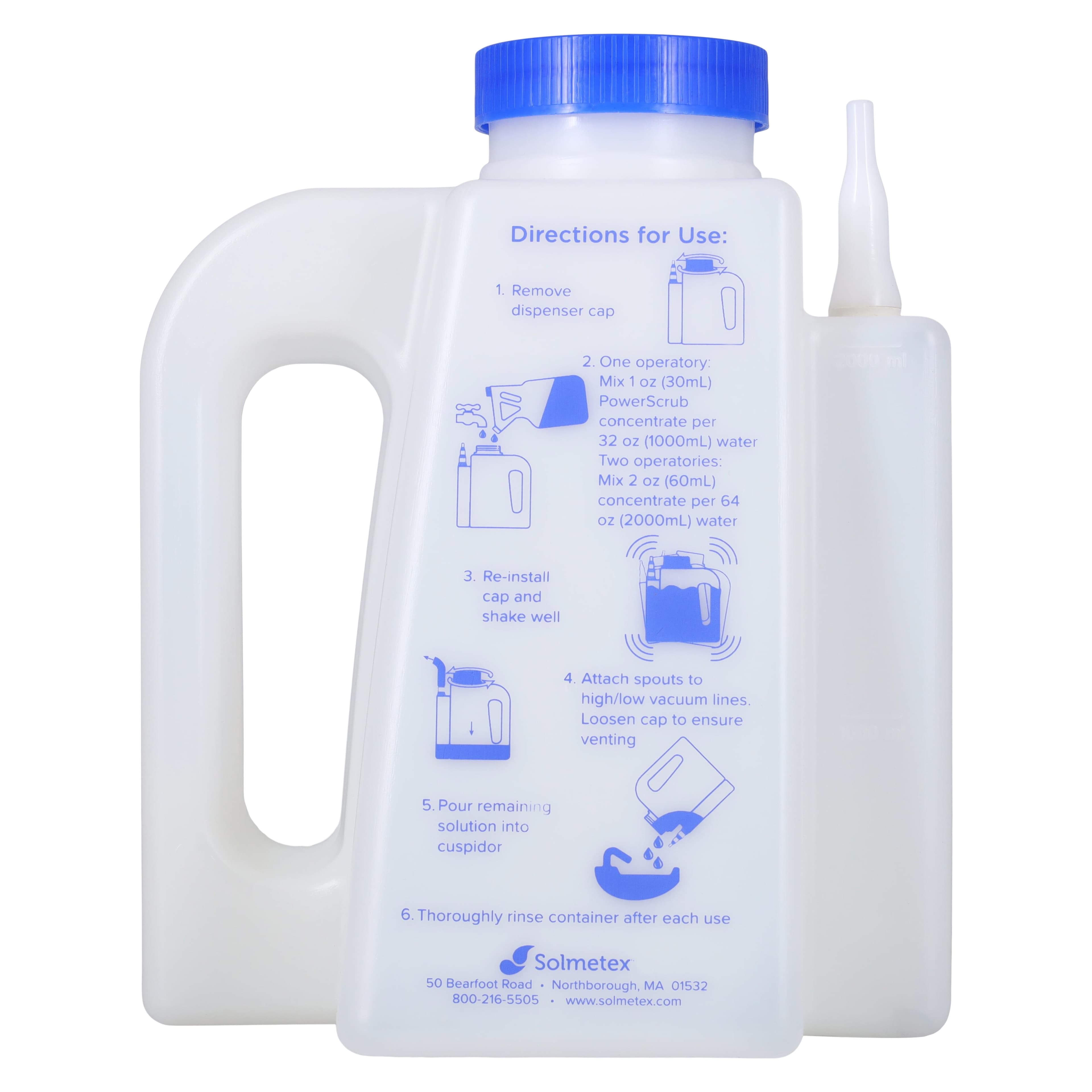 Solmetex PowerScrub Vacuum Line Cleaner Intro Kit, 64 oz Bottle with Sidekick Dispenser, PCS-VLIK thumbnail 10
