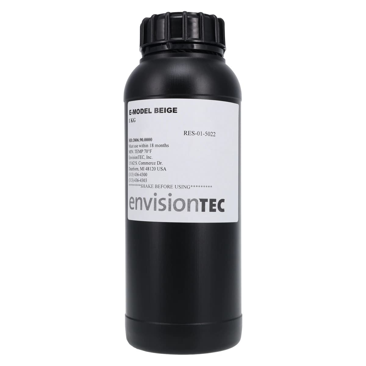 E-Model 3D Print Resin, Beige, 1 kg Bottle - E-Model - Image 1