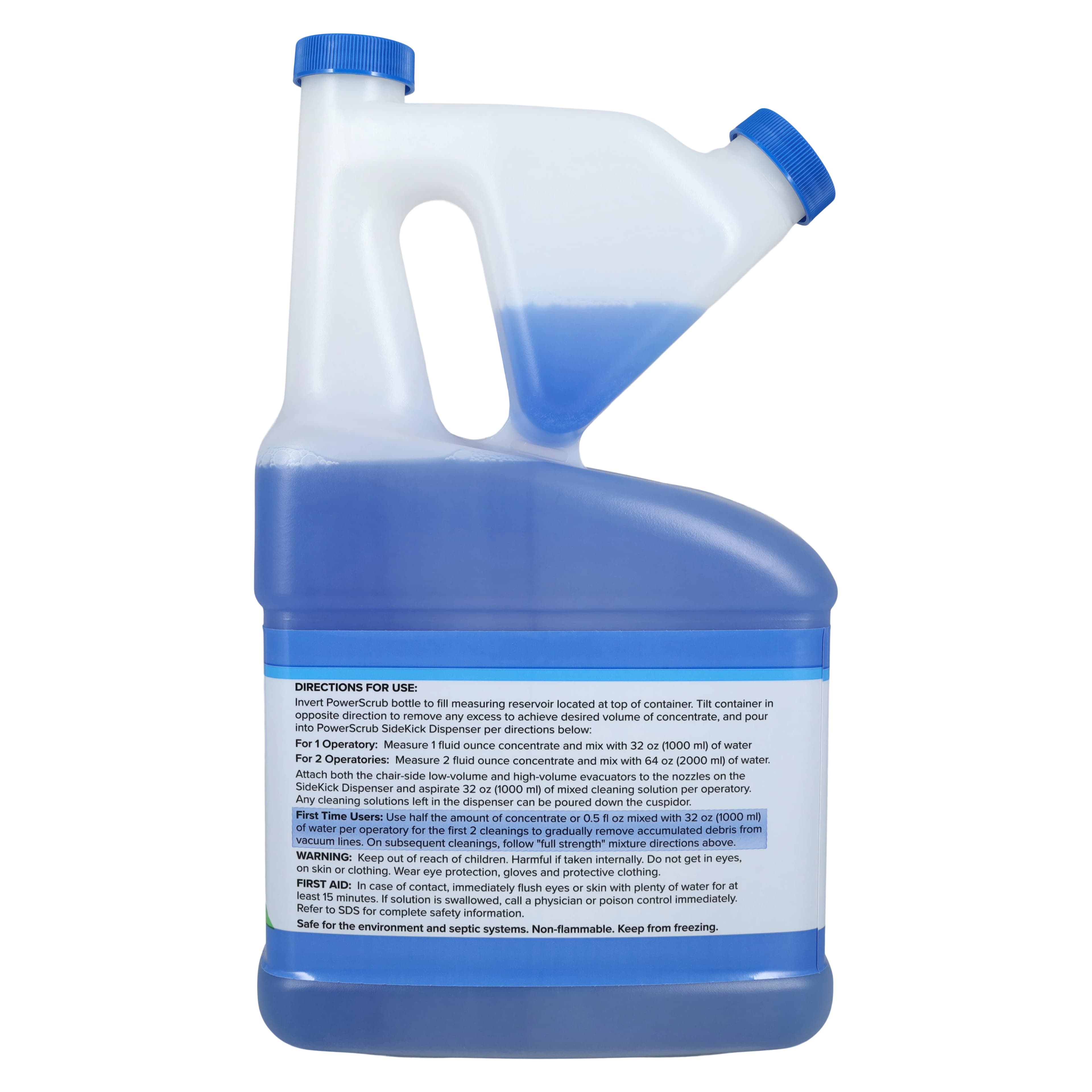 Solmetex PowerScrub Vacuum Line Cleaner Case Kit, 64 oz x 4/Case, PCS-VLCK thumbnail 4
