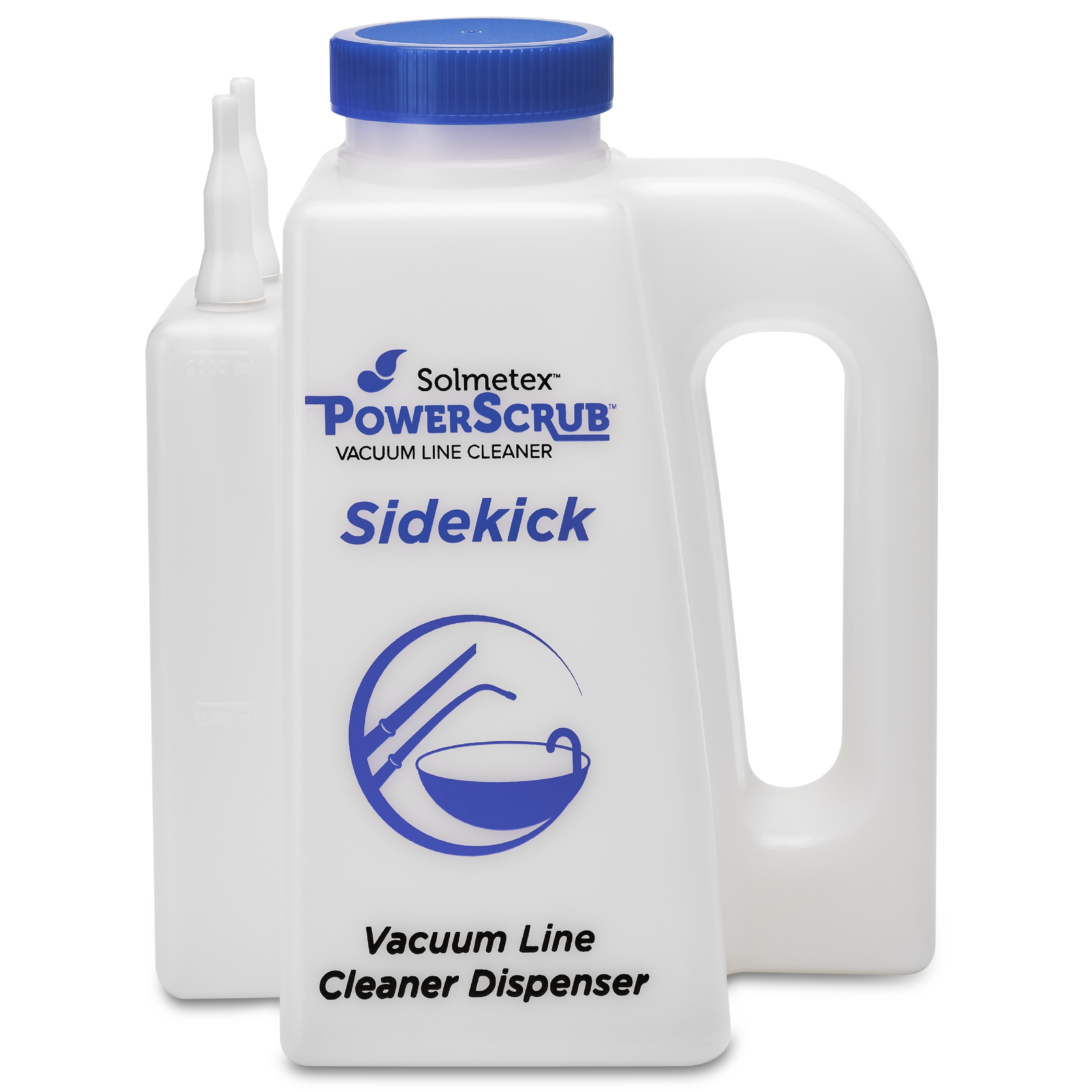 Solmetex PowerScrub Vacuum Line Cleaner Sidekick Dispenser, 64 oz, PCS-VLSK thumbnail 4