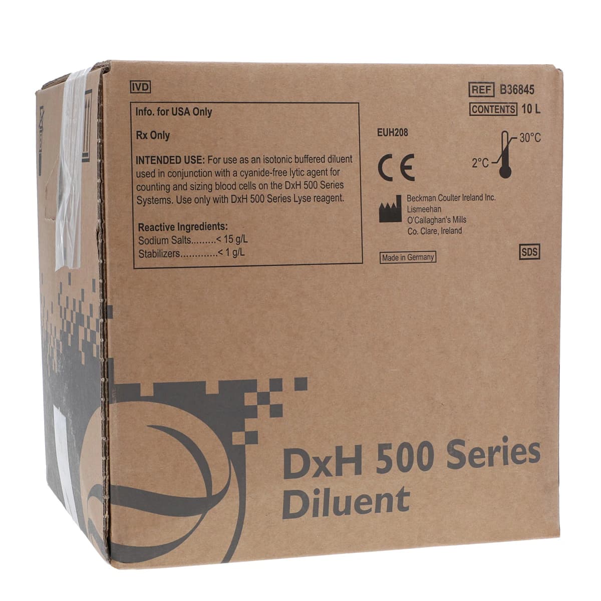 DxH 500 Diluent Reagent, 10L Bottle - DxH 500 Diluent - Image 1