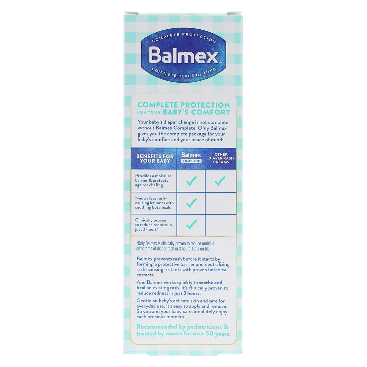 Balmex Diaper Rash Cream, Zinc Oxide 11.3%, 4 oz Tube thumbnail 7