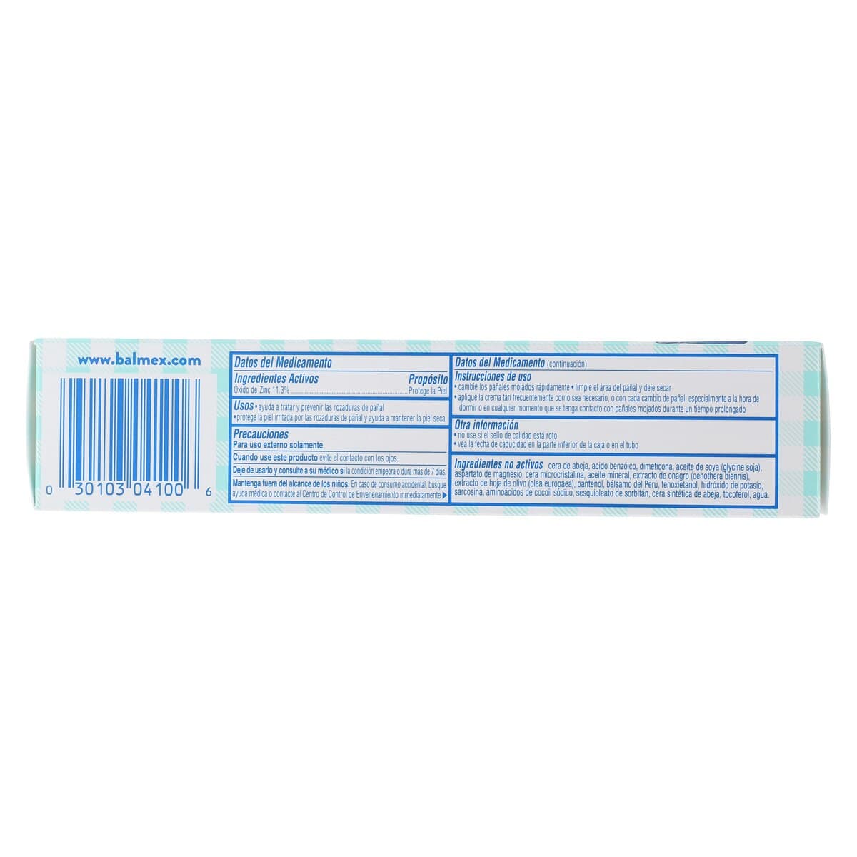 Balmex Diaper Rash Cream, Zinc Oxide 11.3%, 4 oz Tube thumbnail 8