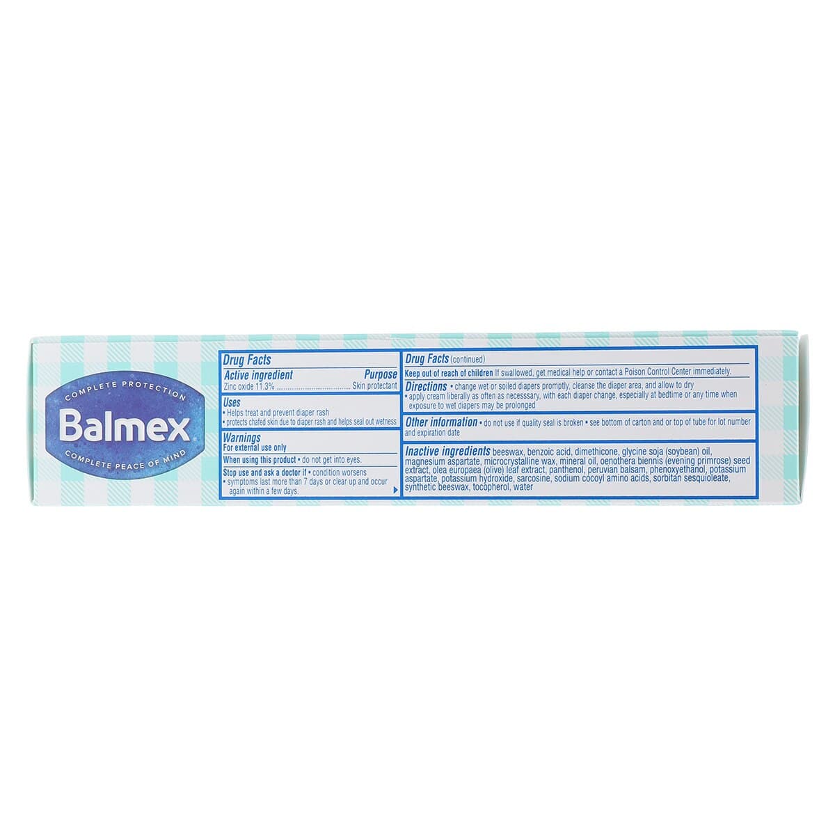 Balmex Diaper Rash Cream, Zinc Oxide 11.3%, 4 oz Tube thumbnail 9