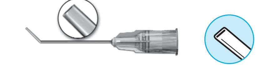 Summit Medical Nucleus Hydrodissector Cannula, 7mm Flattened Tip, Angled - Cannula Nucleus Hydrodissectn - Image 1