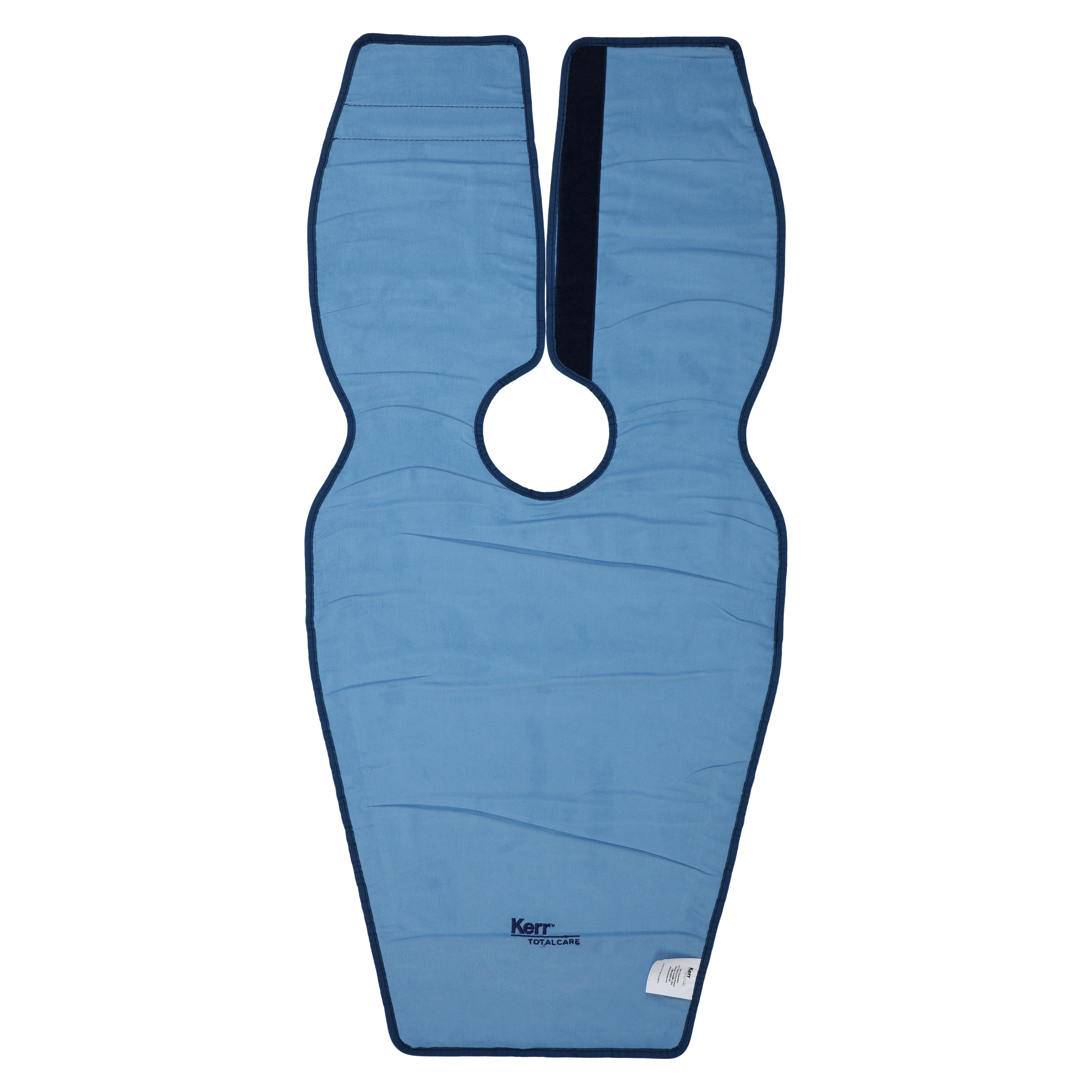 Kerr TotalCare Dux Leaded X-Ray Apron Panoramic Poncho, Adult, Blue, 0.3 mm Lead Equivalency, 31490 thumbnail 3