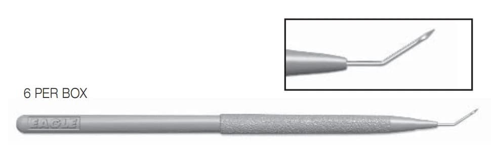Summit Medical Sideport Knife, 1mm Double Bevel, Full Handle - Knife Double Bevel Sideport - Image 1