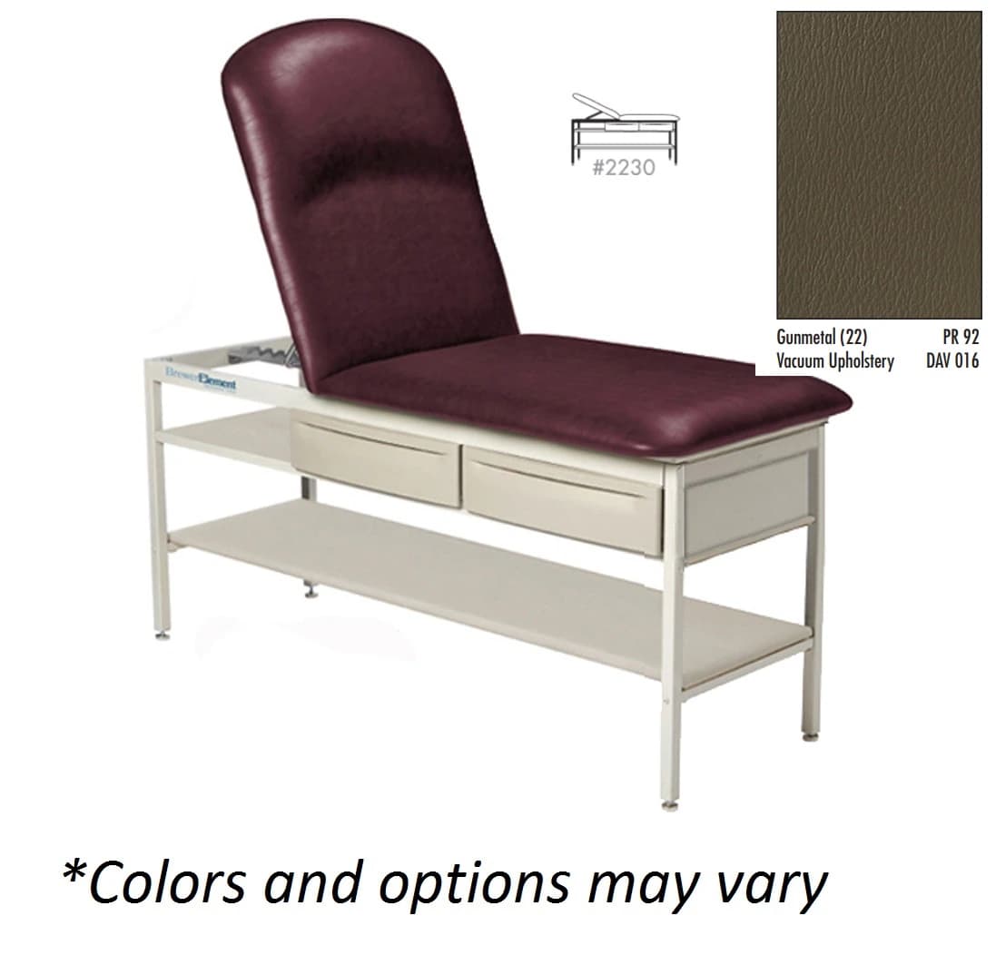 Brewer Element Treatment Table with Shelf, Gunmetal, 500 lb Capacity - Table Tx Element w/Shelf - Image 1