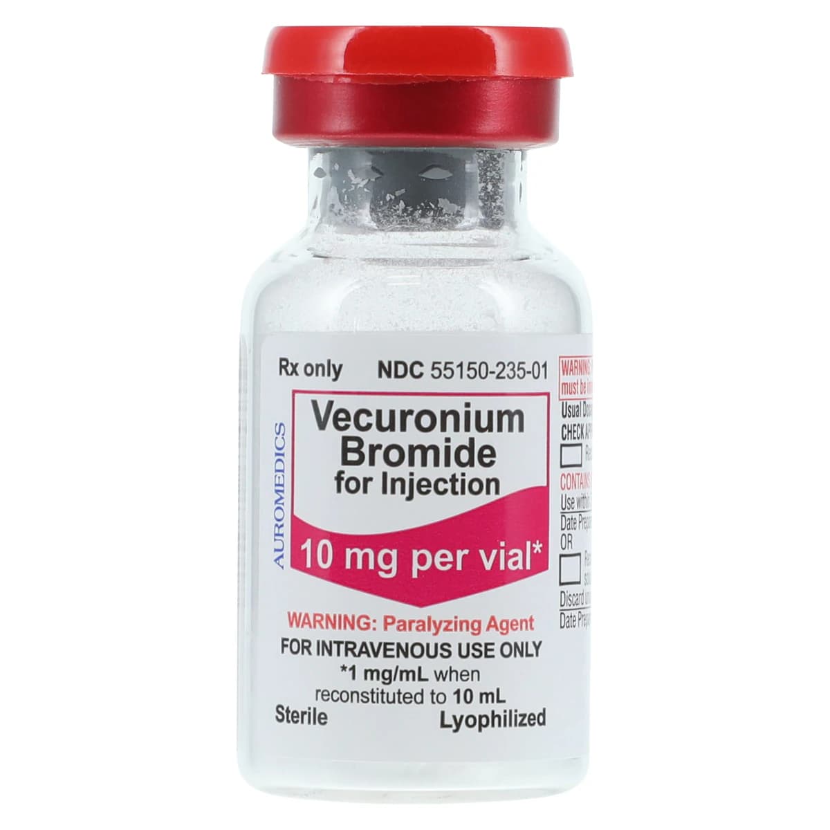 Vecuronium Bromide Injection, 10mg/Vial, 10mL Vial, 10/Package thumbnail 2