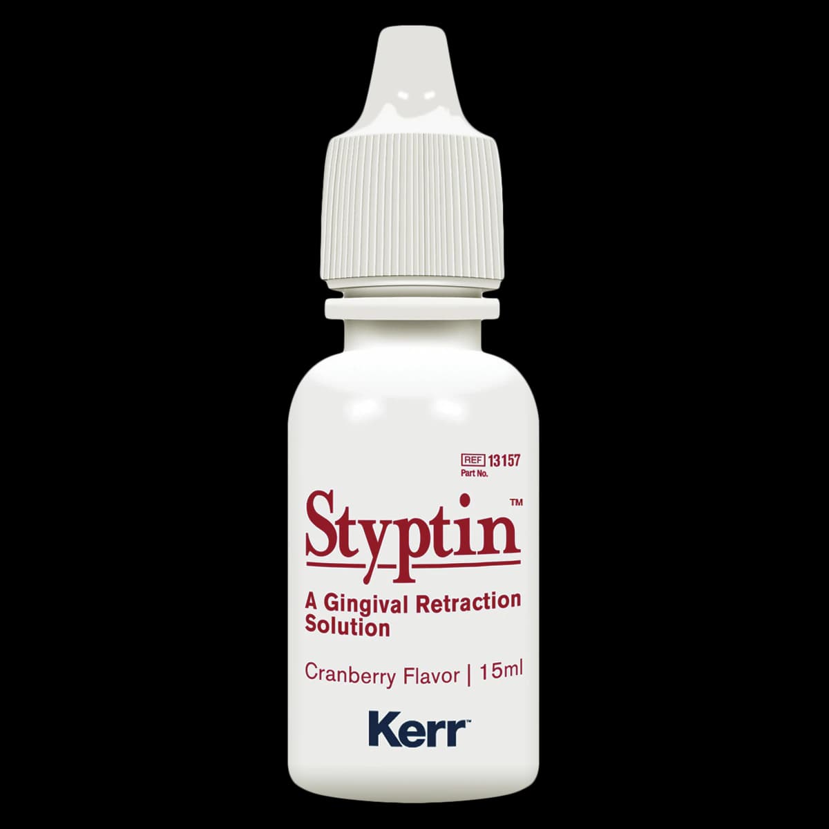 Styptin Hemostatic Solution Retraction Liquid, 20% Buffered Aluminum Chloride, Cranberry Flavor, Squeeze Bottle, 15 mL - Styptin Cranberry Squeeze Bottle 15ml - Image 1