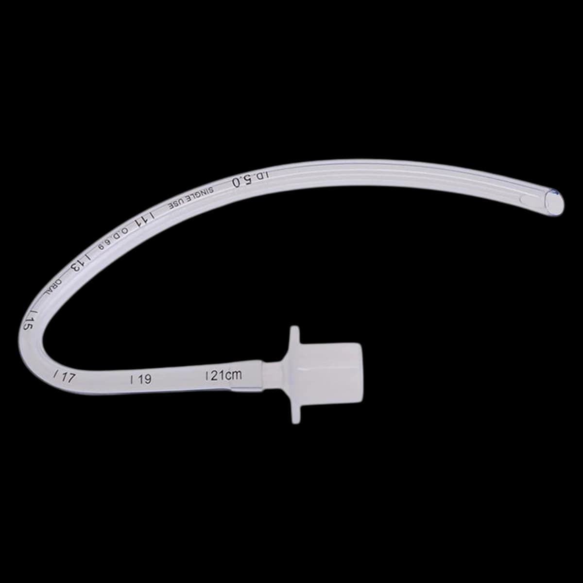 Medline Oral Curved Uncuffed Endotracheal Tube, 10/Box - Tube ET Oral Crv Uncuffed - Image 1