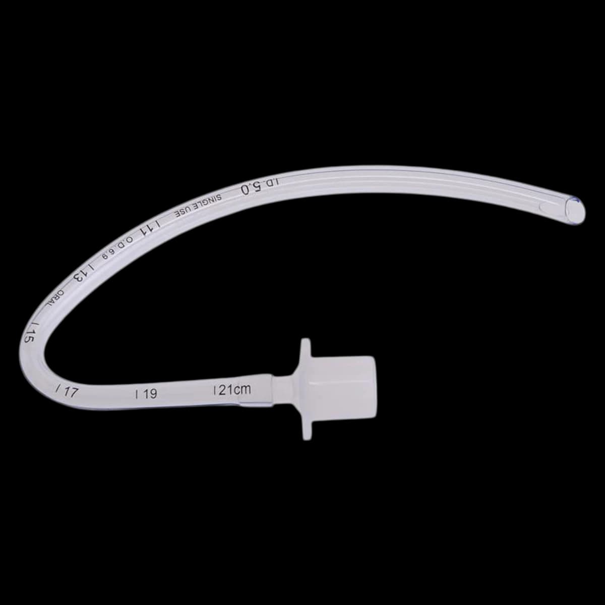 Medline Oral Curved Uncuffed Endotracheal Tube, 10/Box - Tube ET Oral Crv Uncuffed - Image 1