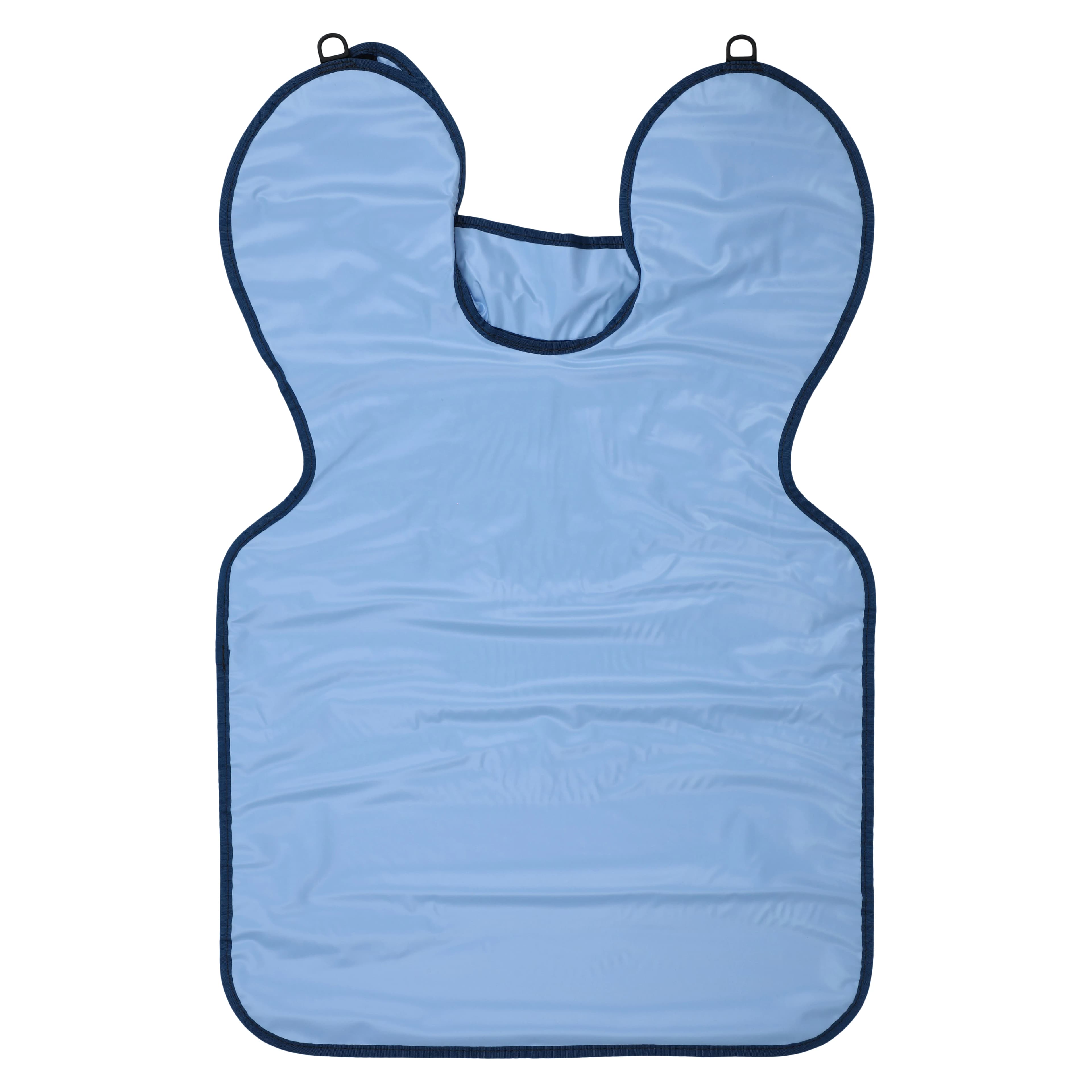 Kerr TotalCare Adult Leaded X-Ray Apron with Thyroid Collar, Blue, 0.3 mm Lead Equivalency, 23" W x 26" L, 31461 - Adult Leaded X-Ray Apron with Thyroid Collar - Image 1