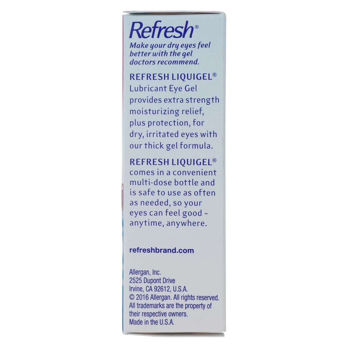 Refresh Liquigel Lubricant Eye Gel Drops, 15 mL thumbnail 3