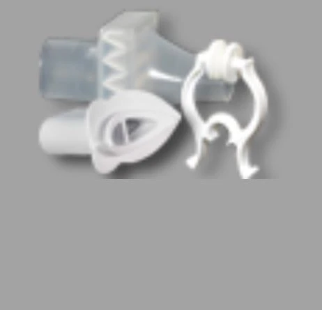 Pulmogard C Spirometer Filter with NoseClip for nSpire PFT, 50/Case - Filter Pulmogard C w/NoseClip - Image 1