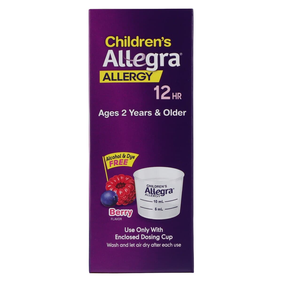 Allegra Children's Allergy Liquid Suspension, 30mg/5mL, 12-Hour, Berry Flavor, 4 oz Bottle thumbnail 5