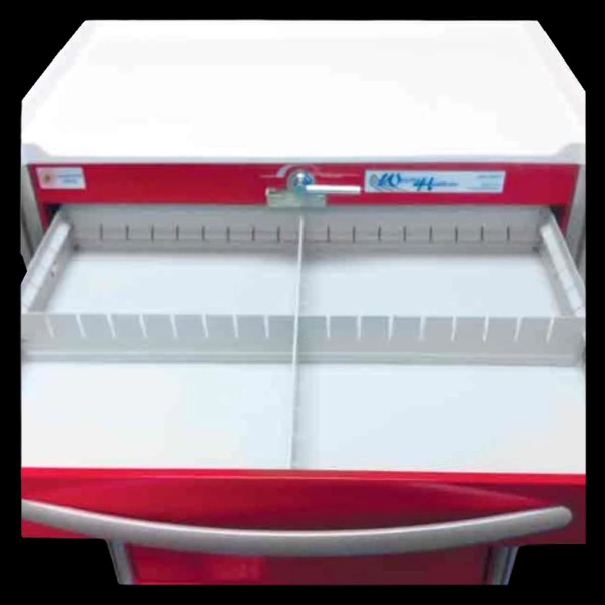 Waterloo Healthcare Unicart Drawer Divider, Aluminum, 2 per Set - Divider Drawer Aluminum f/Cart - Image 1
