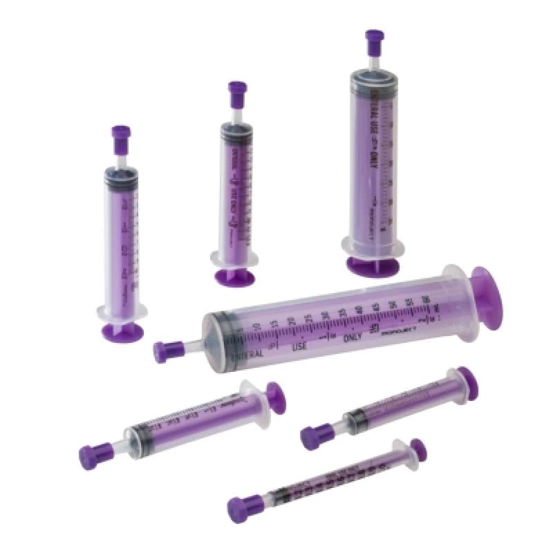 Monoject Oral Enteral Feeding Syringe, Purple, 60 mL - Syringe Oral Enteral Purple - Image 1