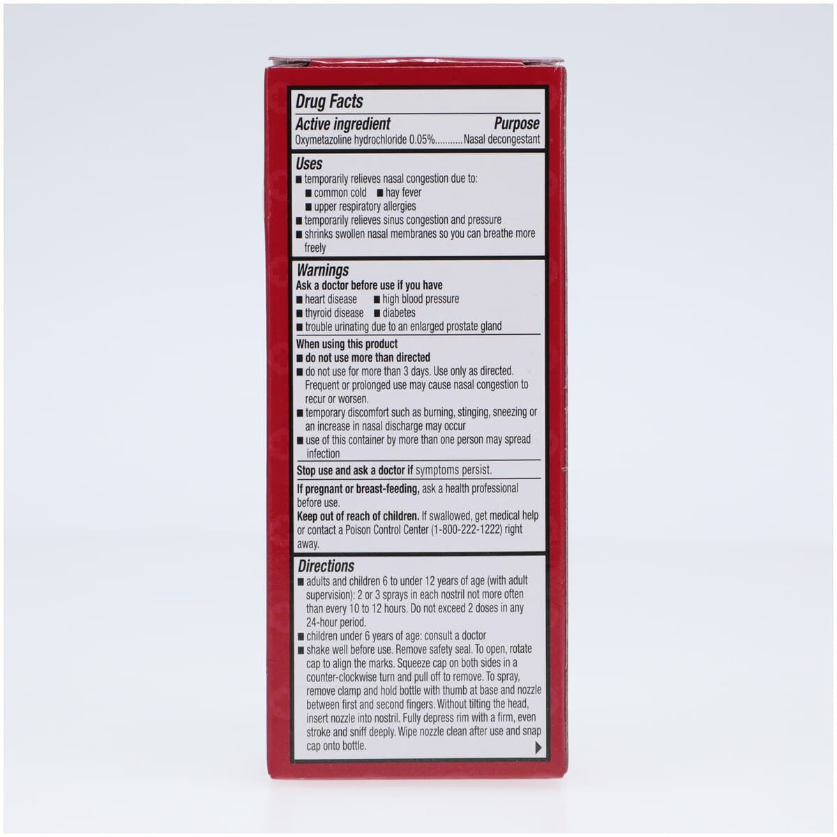 First Aid Research Oxymetazoline HCl Nasal Spray, 0.05%, 0.5 oz/Bottle thumbnail 5