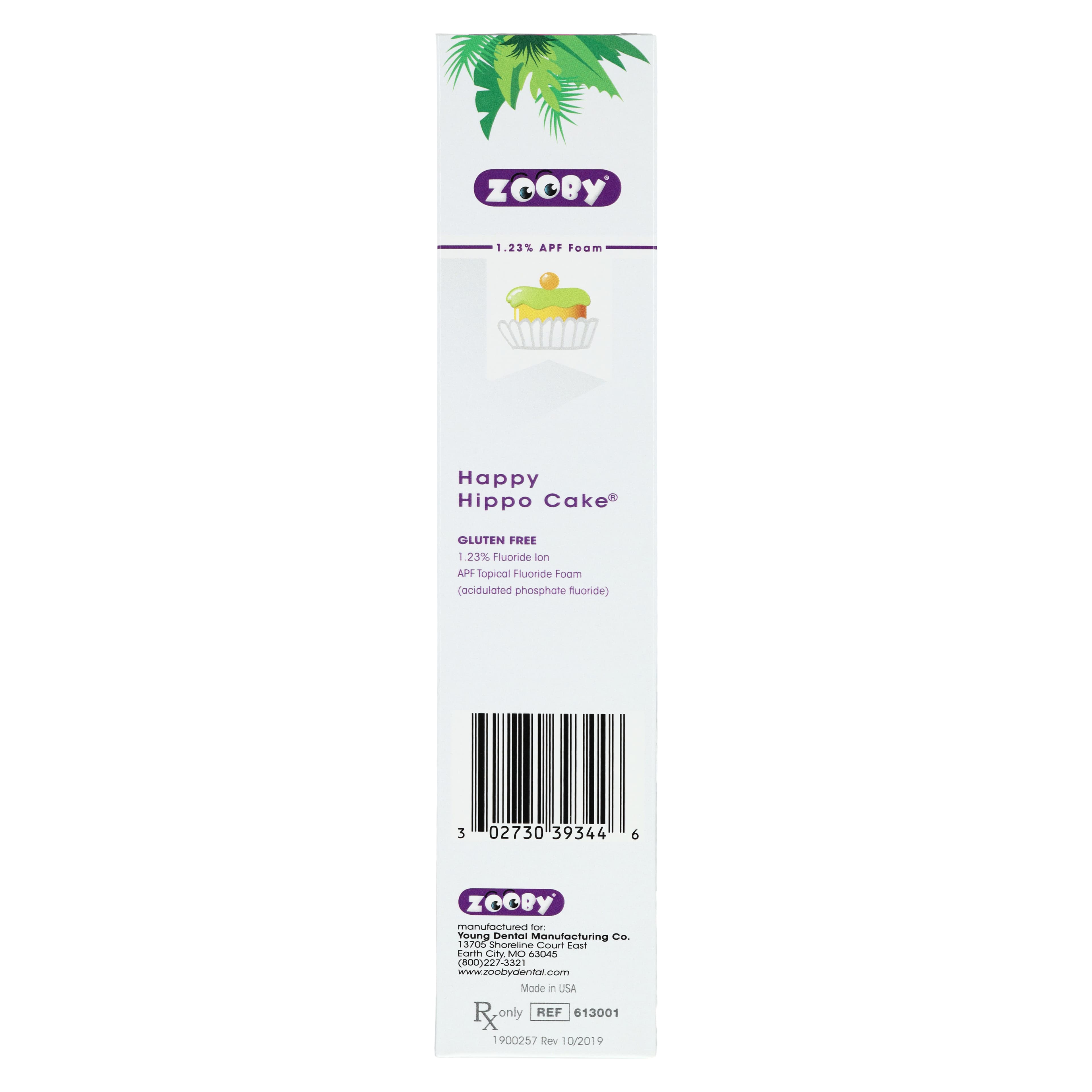 Zooby 1.23% APF Fluoride Foam, Happy Hippo Cake Flavor, 4.4 oz Can, 1/Pk, 613001 thumbnail 8
