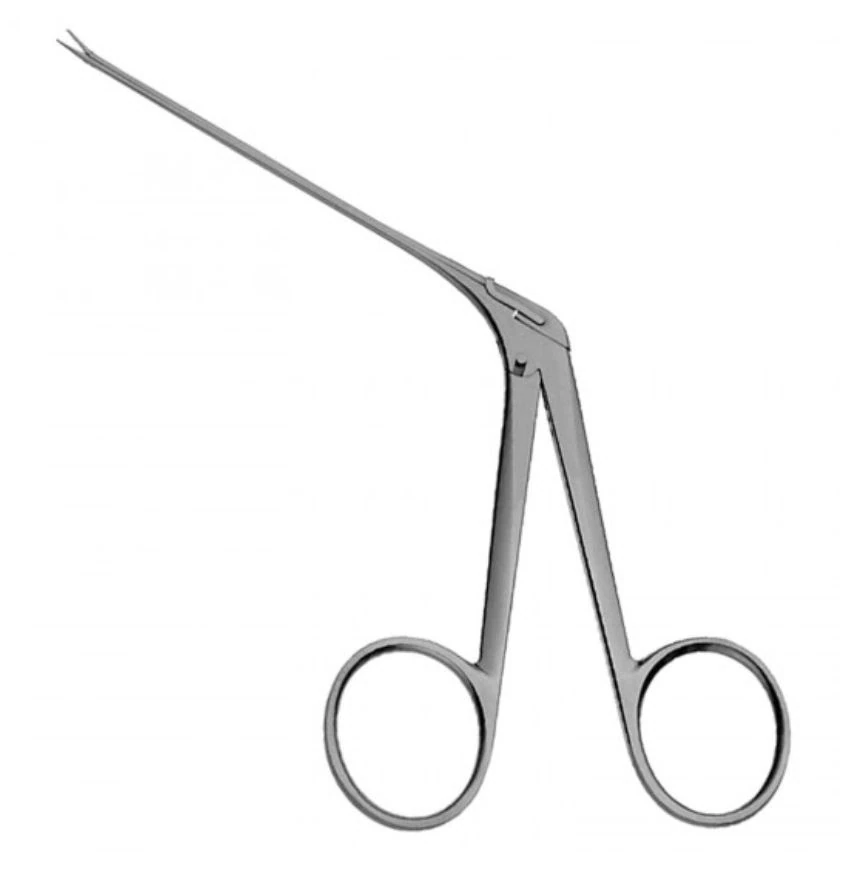 V Mueller Wullstein Ear Forcep, Fine Serrated, 3-1/8" (80 mm) - Forcep Ear Wullstein Fn Serr - Image 1