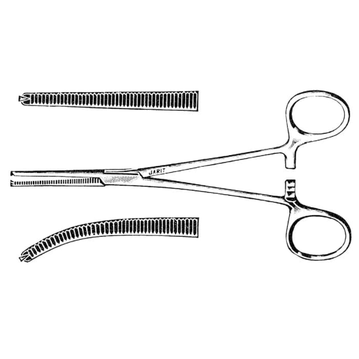 Jarit Ochsner Forceps, Straight, Matte Finish, 6-1/4" - Forceps Ochsner Stght Matte - Image 1