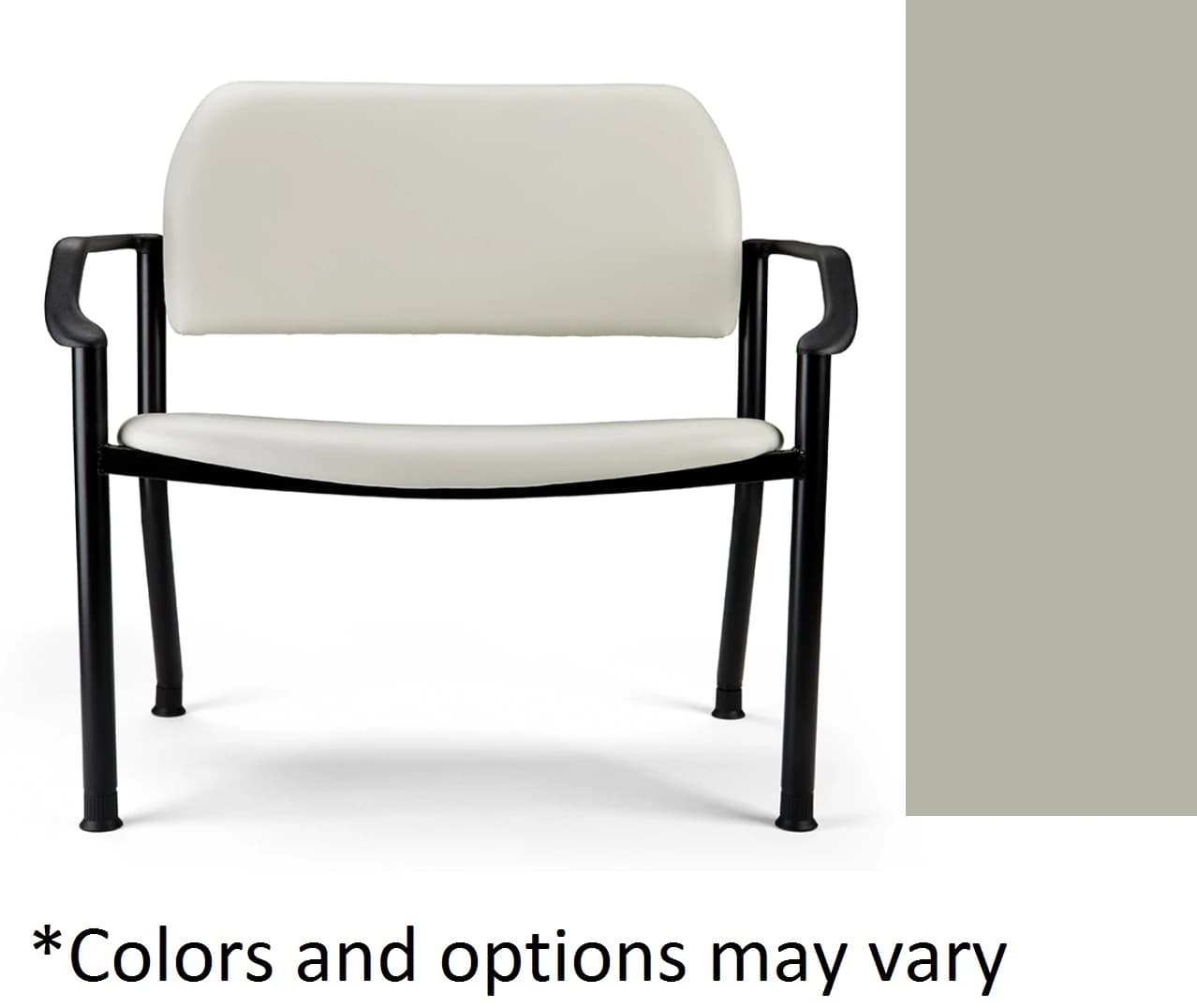 Midmark 282 Bariatric Chair with Arms, Mineral - 282 Bariatric Chair w/ Arms - Image 1