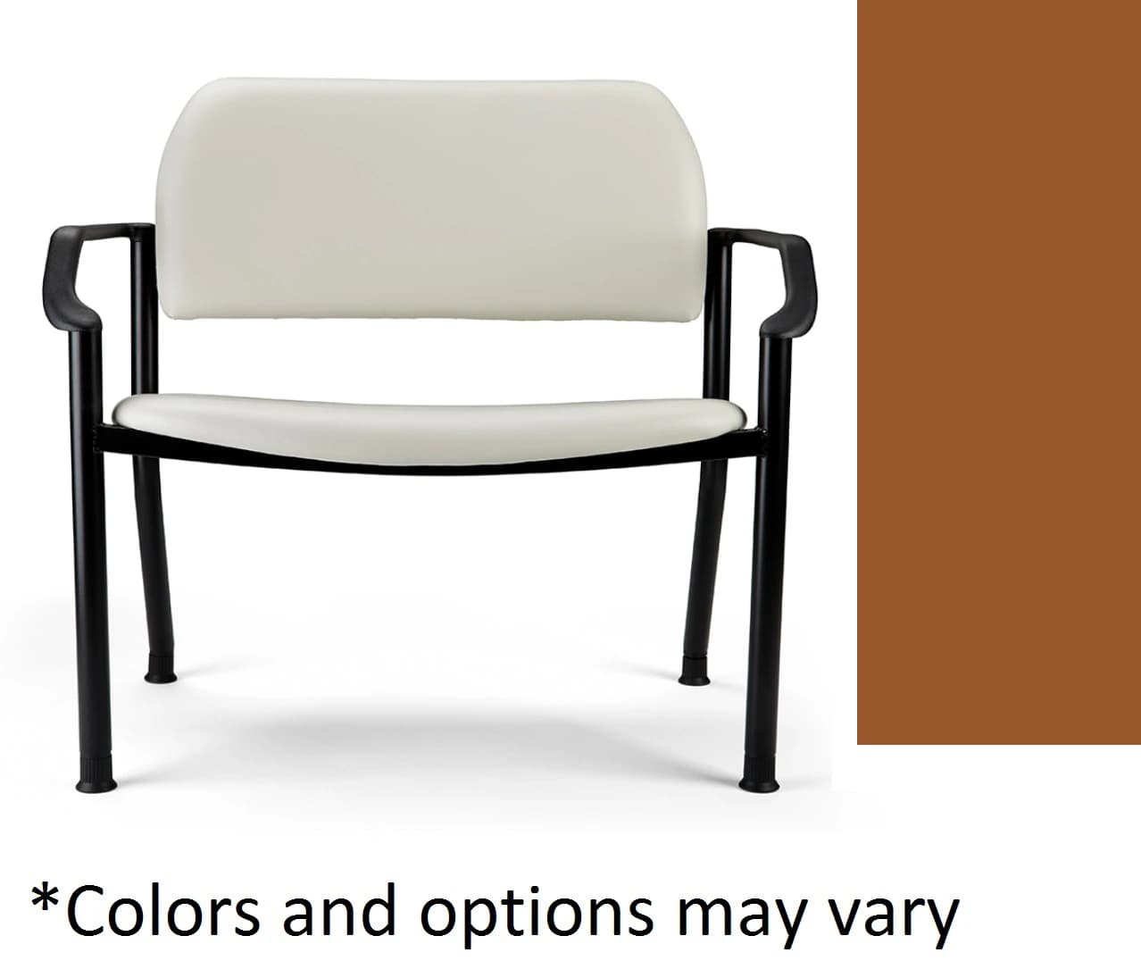 Midmark 282 Series Bariatric Upholstered Chair with Arms, Spice - 282 Bariatric UF Chair w/ Arms - Image 1