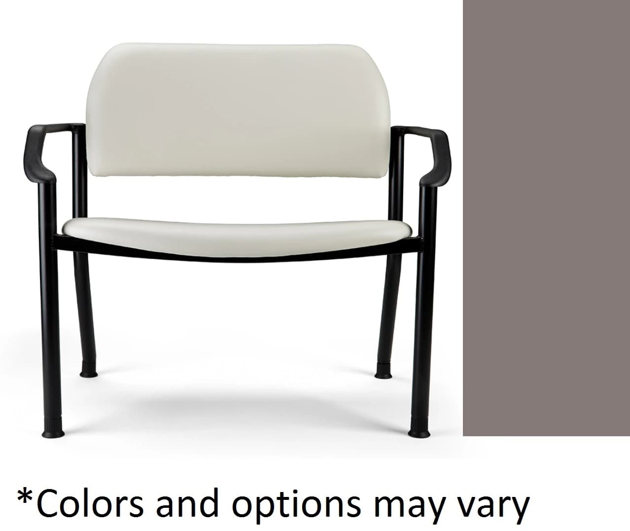 Midmark 282 Series Ufree Bariatric Side Chair with Arms, Latte - 282 Bariatric UF Chair w/ Arms - Image 1