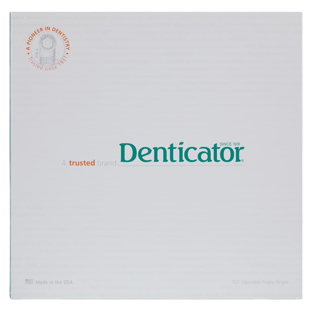 Denticator Original Green Disposable Prophy Angle, Regular White Cup, 4-Web, Latex-Free, 500/Box, 501250 thumbnail 2