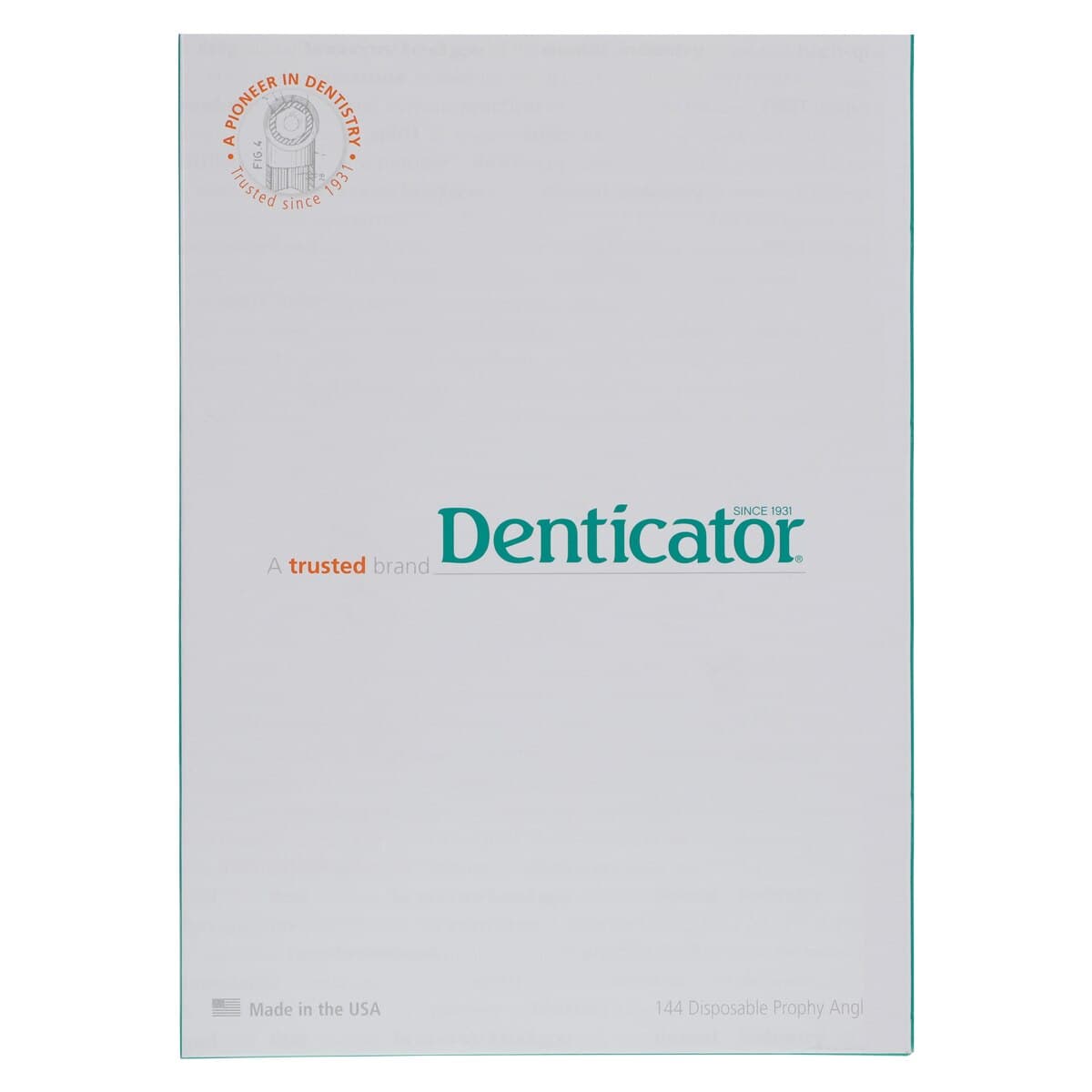 Denticator Original Green Disposable Prophy Angle, Soft Green Cup, 4-Web, Latex-Free, 90 Degree, 144/Box, 501314 thumbnail 3