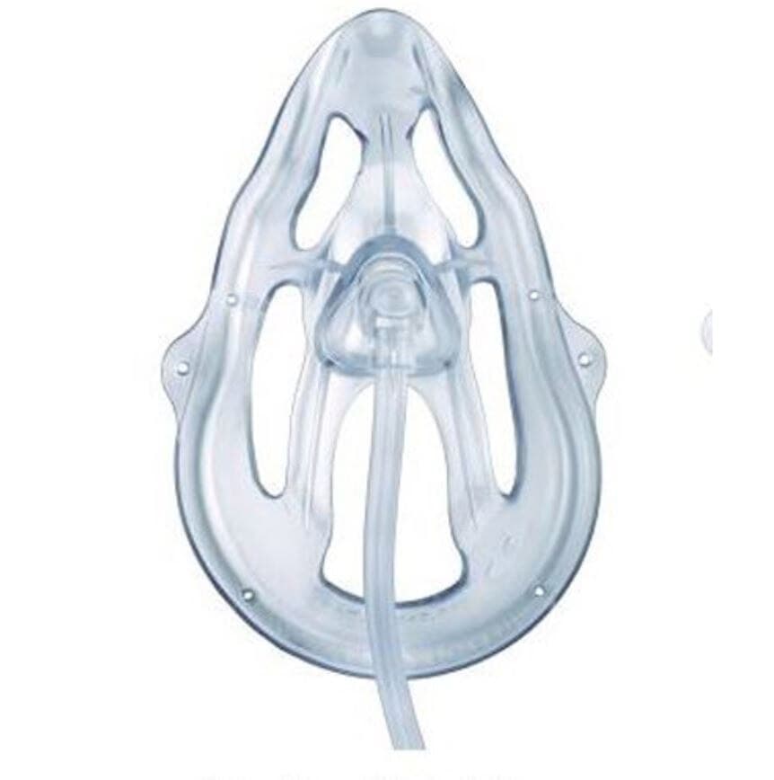 Oxygen Mask with 7 ft Universal Tubing, Adult, 25/Case - Mask Oxygen 7' Univ Tubing - Image 1
